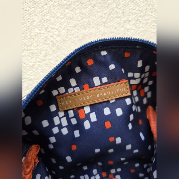 Stella & Dot, Navy and White Striped Makeup Poof - Picture 10 of 10